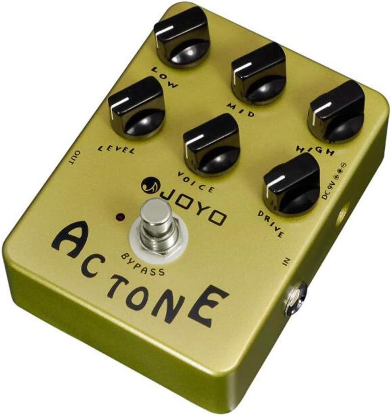 JOYO JF-13 AC Tone Vintage Tube Amplifier Effects Pedal Analog Circuit British Rock Distortion Sound for Electric Guitar Effect - Bypass - Image 2