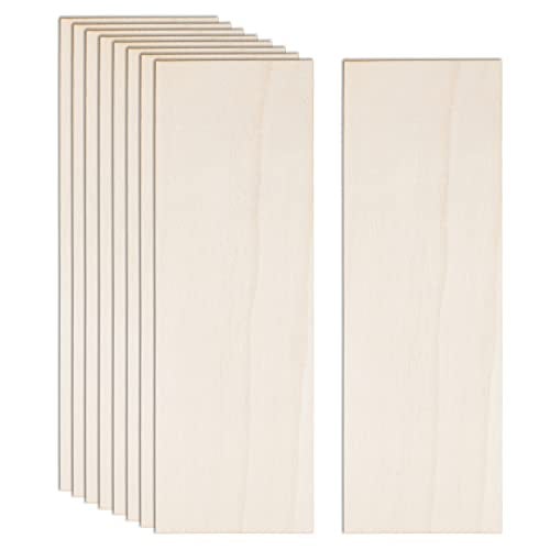 AWIZOM 12 Pack Basswood Sheets for Crafts 12 x 4 x 1/8 Inch-3 mm Thick Unfinished Plywood Sheets Thin Craft Wood Sheets Boards for Drawing,Painting, Wood Engraving, Wood Burning,DIY Laser Cutting Projects - Image 1