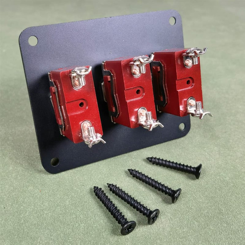 Gebildet مفتاح هزاز ثلاثي الوضعيات من جيبيلديت بلوحة معدنية 15A 250VAC/20A 12VDC SPST موضعان ثنائي الأطراف تشغيل/إيقاف بلوحة مع غطاء أمان - Image 4