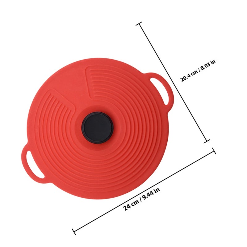 Silicone Bowl Lid, Leak-proof and Reusable, Kitchen and Microwave Safe - Image 2