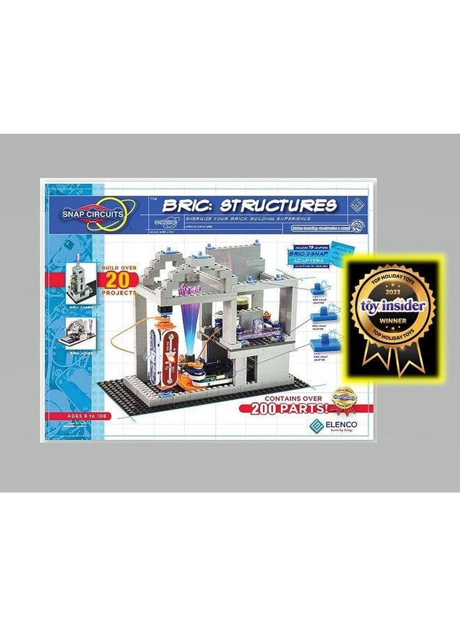 Snap Circuits BRIC: Structures | Brick & Electronics Exploration Kit | Over 20 Stem & Brick Projects | Full Color Project Manual | 20 Parts | 75 BRIC-2-Snap Adapters | 140+ BRICs - Image 4