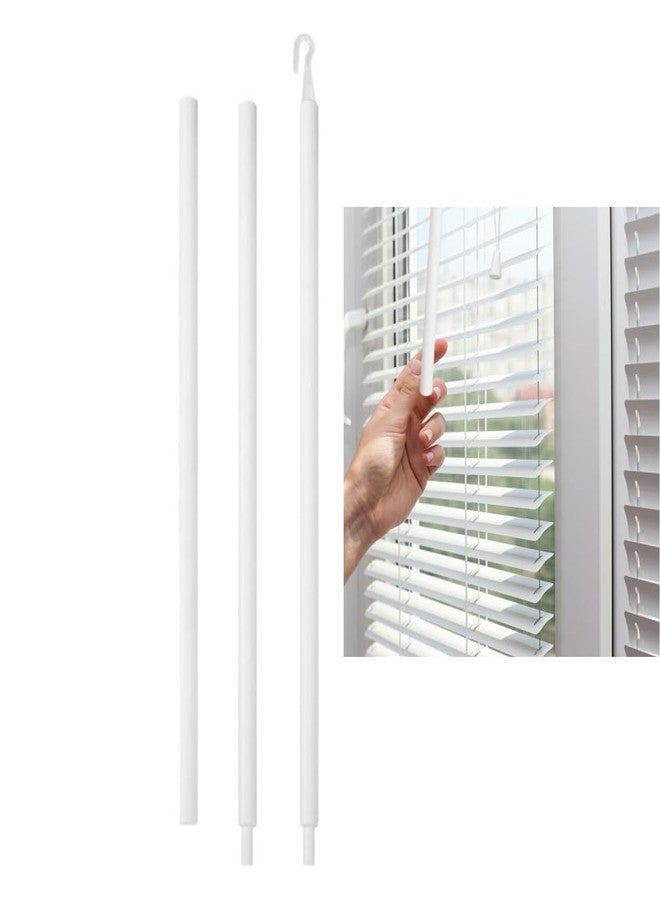 Khakho Plastics Wand for Blinds,35 Inches Vertical Blind Rods 1 Pcs Vertical Blind Wand Replacement with Hook, Blinds Opener Window Pull Supplies(35 inch) - Image 1