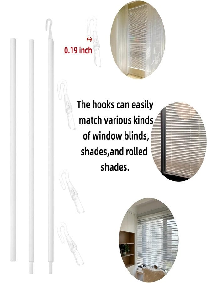 Khakho Plastics Wand for Blinds,35 Inches Vertical Blind Rods 1 Pcs Vertical Blind Wand Replacement with Hook, Blinds Opener Window Pull Supplies(35 inch) - Image 4