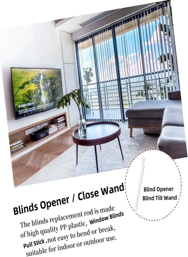 Khakho Plastics Wand for Blinds,35 Inches Vertical Blind Rods 1 Pcs Vertical Blind Wand Replacement with Hook, Blinds Opener Window Pull Supplies(35 inch) - Image 5