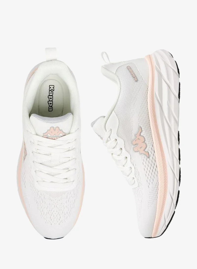 Kappa WHITE Women'S Logo Detail Lace-Up Sports Shoes for Women | Best Price UAE