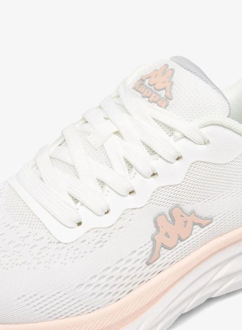 Kappa WHITE Women'S Logo Detail Lace-Up Sports Shoes for Women | Best Price UAE