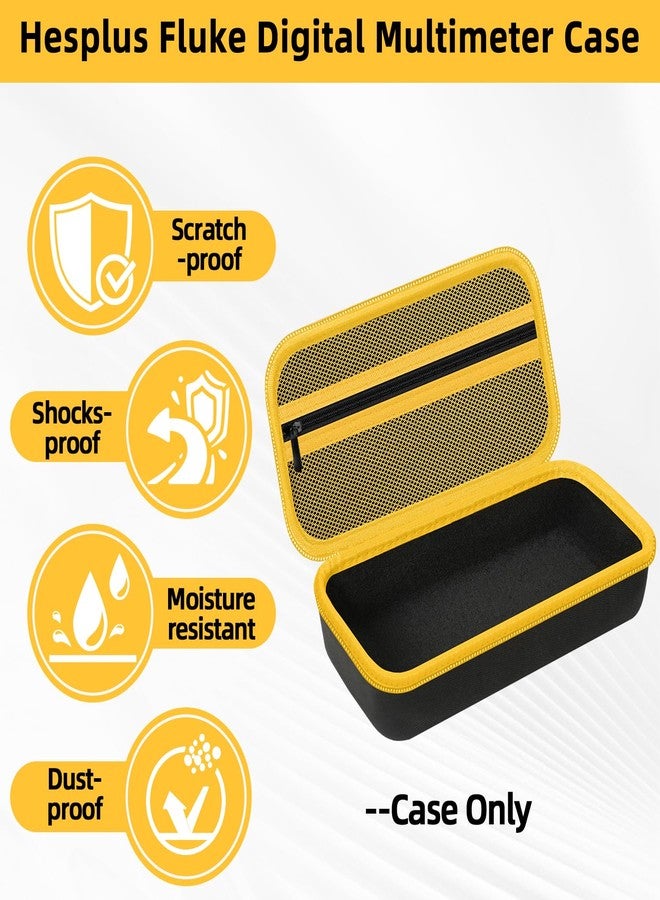 هسبلس حقيبة حمل HESPLUS لأجهزة اختبار وملحقات أجهزة القياس المتعدد Fluke 15B+/17B+/Fluke 101/117/115/116/114/113/177/179/233/106/107، وحقيبة تخزين منظم لأجهزة القياس المتعدد - لون أسود (الحقيبة فقط) - Image 2