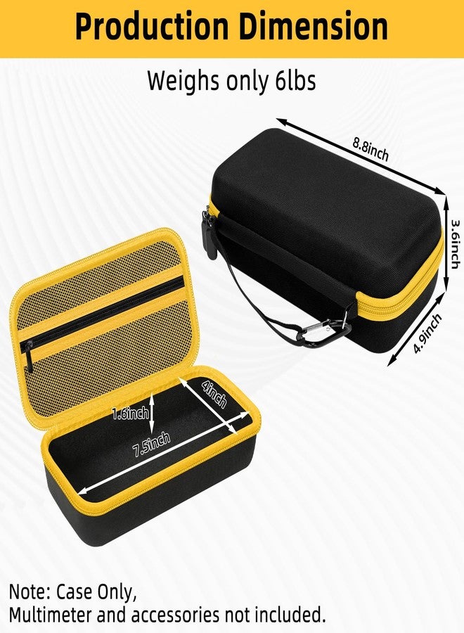 هسبلس حقيبة حمل HESPLUS لأجهزة اختبار وملحقات أجهزة القياس المتعدد Fluke 15B+/17B+/Fluke 101/117/115/116/114/113/177/179/233/106/107، وحقيبة تخزين منظم لأجهزة القياس المتعدد - لون أسود (الحقيبة فقط) - Image 4