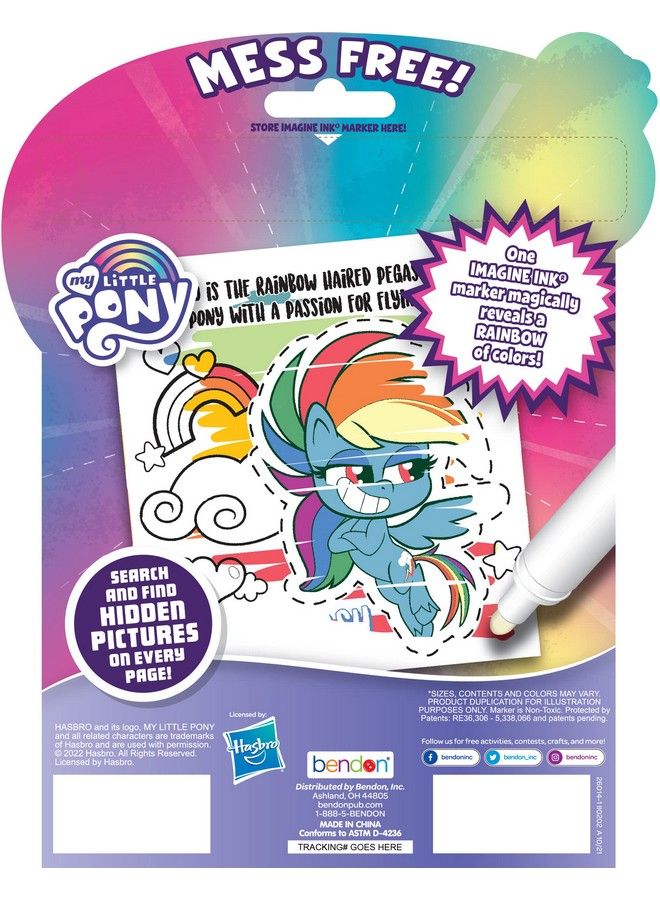 my little Pony راينبو داش 20 صفحة تخيل حبر سحري صور حبر مع 1 قلم غير فوضوي بندون هاسبرو 26014 - Image 4