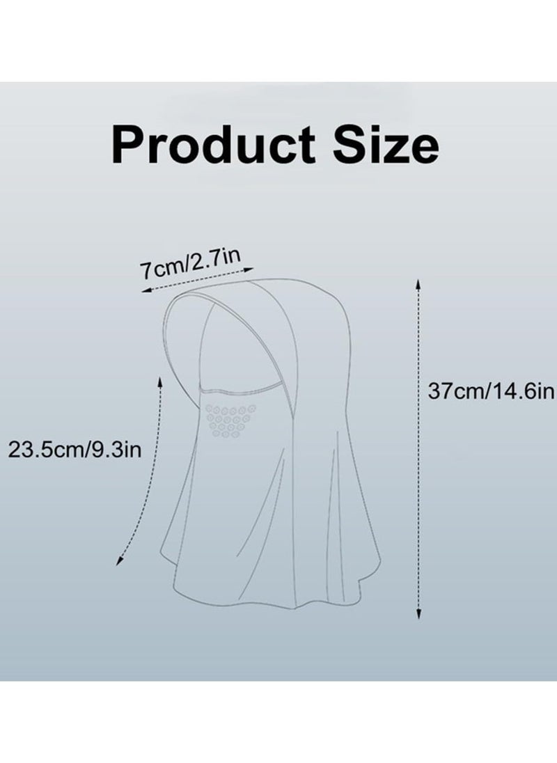 Generic - Unisex Sun Protection Face Mask - Ice Silk Bandana Scarf Breathable Protection Sunscreen Mask Cooling Face Neck UV Protection for Summer Outdoor Activities - Image 1