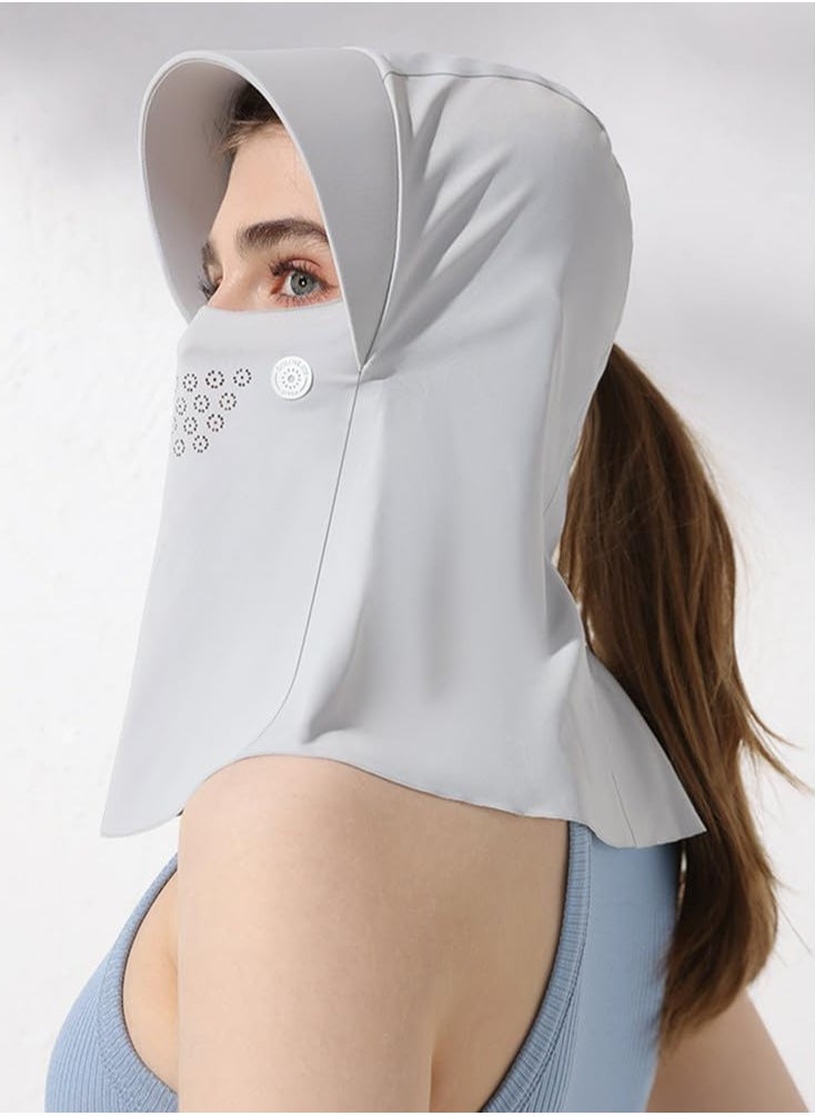 Generic - Unisex Sun Protection Face Mask - Ice Silk Bandana Scarf Breathable Protection Sunscreen Mask Cooling Face Neck UV Protection for Summer Outdoor Activities - Image 1