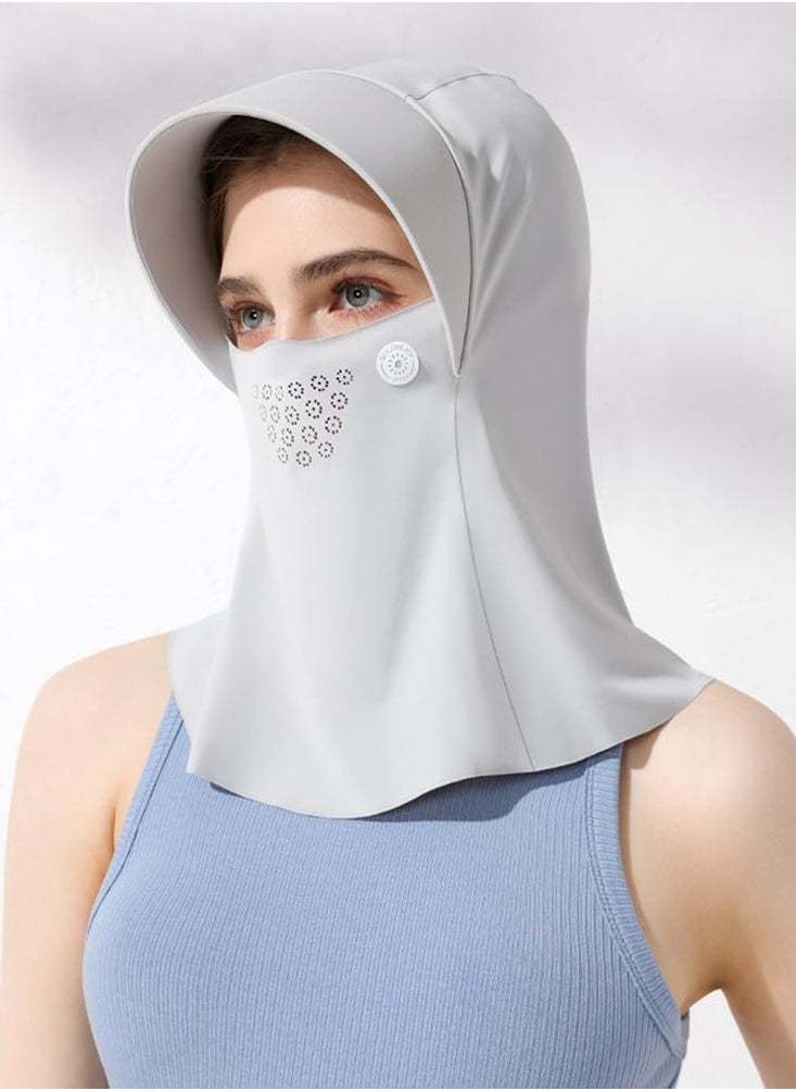 Generic - Unisex Sun Protection Face Mask - Ice Silk Bandana Scarf Breathable Protection Sunscreen Mask Cooling Face Neck UV Protection for Summer Outdoor Activities - Image 1