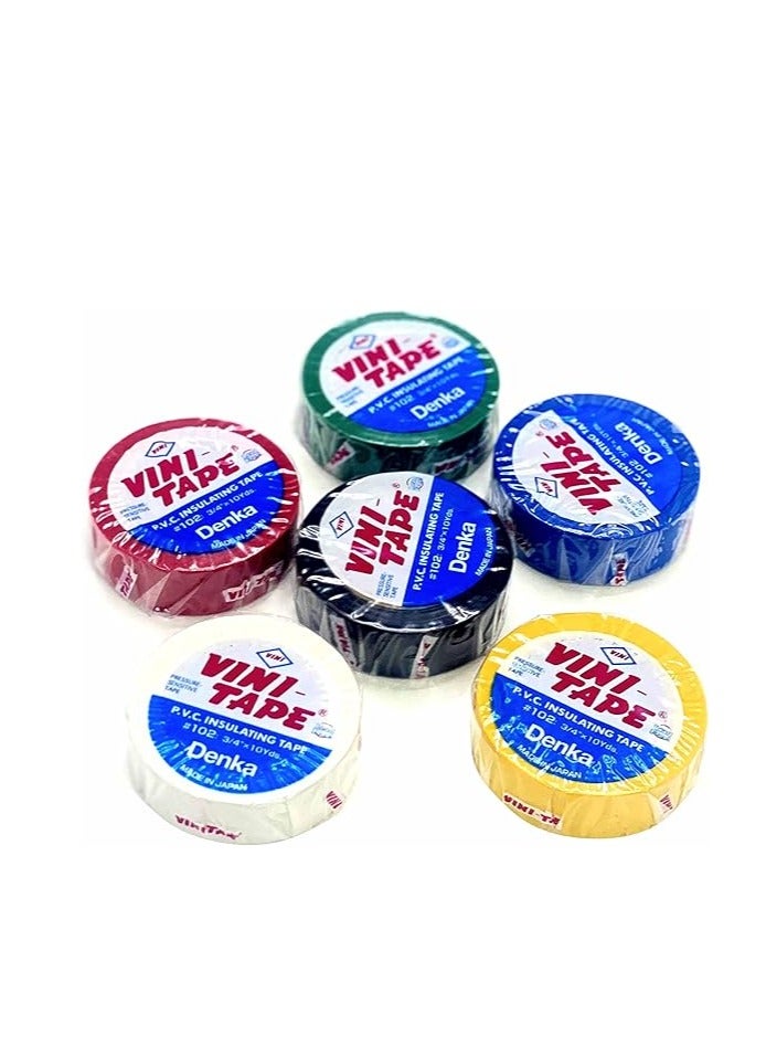 Vini 6 Pcs Vini Insulation Tape - Made In Japan 