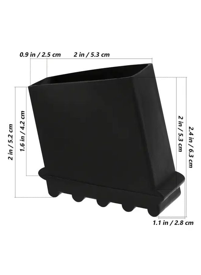 4pcs Rubber Stair Step Cushions Shock Absorbing Flame Retardant Soundproof Floor Protection - Image 4