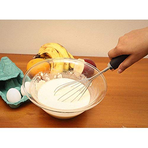 Sabichi Mono Whisk with Stainless Steel Head | Perfect for Whisking Sauces, Gravy or Eggs | Soft Comfortable Grip to Absorb Pressure | Balloon Shape for Optimal Whipping - Image 5