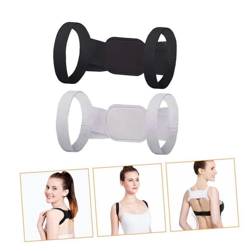 Posture Support Upper Back Brace for Adults Humpback Correction White - Image 3