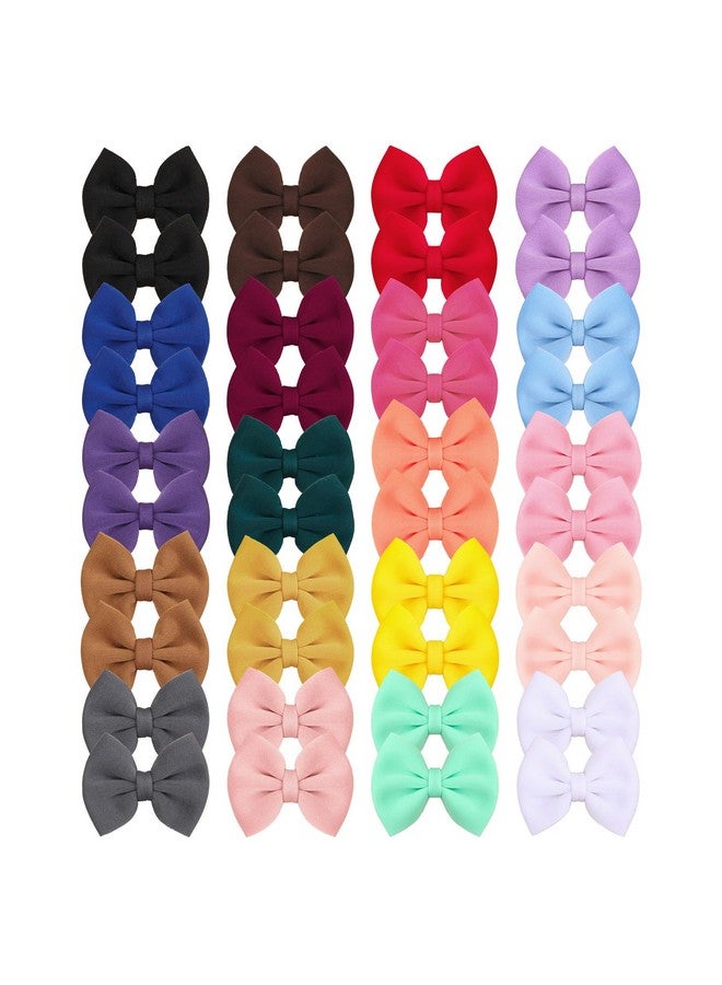 XIMA Puff Fabric Hair Bows With Alligator Clips, 40 Pieces (20 Pairs) For Baby Girlstoddlers Kids Children Adults - Image 3