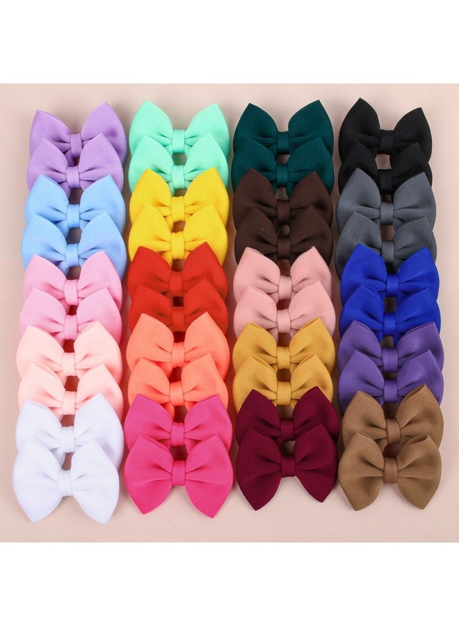 XIMA Puff Fabric Hair Bows With Alligator Clips, 40 Pieces (20 Pairs) For Baby Girlstoddlers Kids Children Adults - Image 2