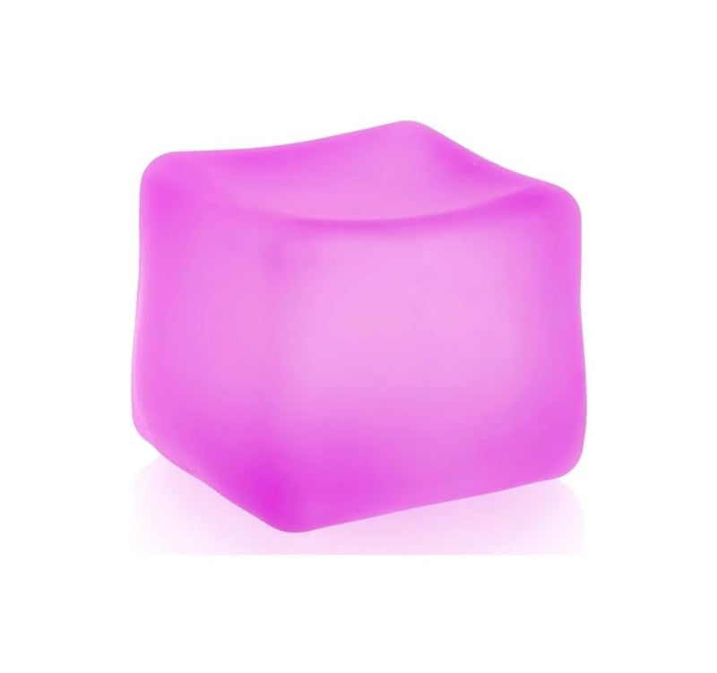 STRBOXONG Sensory Stress Cube High-Density Gel Filled Squishy Toy with Matte Texture for Kids & Adults, Stress and Anxiety Relief Fidget, Autism-Supportive, 1-Pack in Purple - Image 1