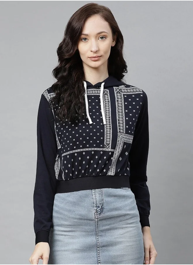 هوبرهولمي Navy Blue Sweatshirt For Women