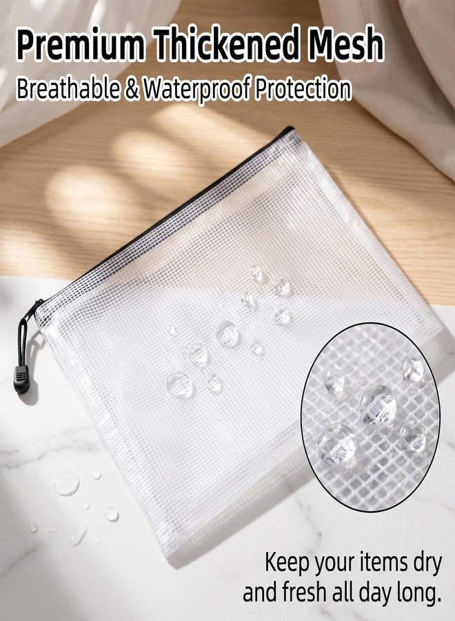 Rainflow حقائب رينفلو A4 شبكية بسحاب، 12 قطعة، منظم مستندات قابل لإعادة الاستخدام - Image 5