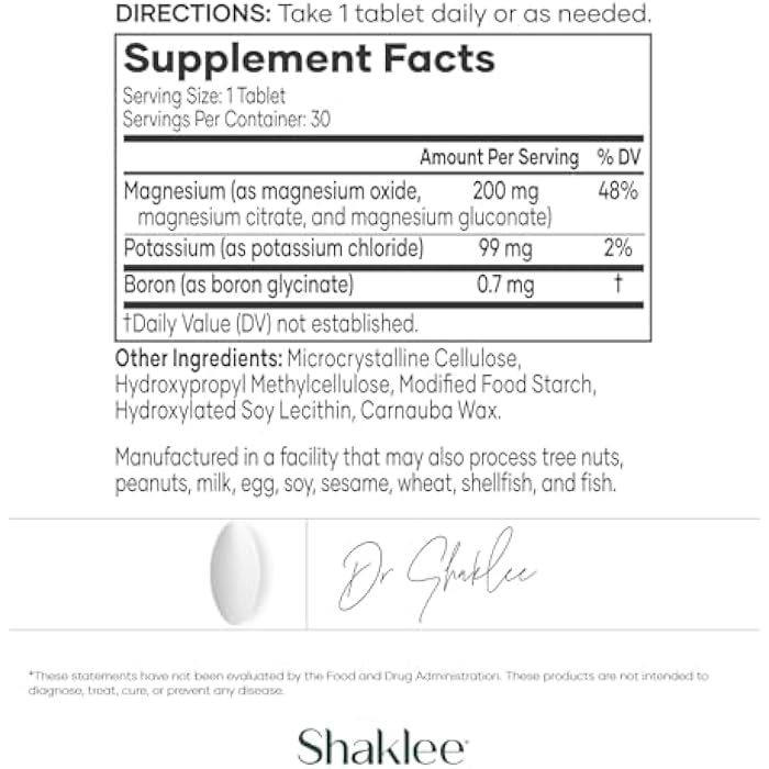 Shaklee -Sustained Release VitalMag - Magnesium Supplement for Nerve, Muscle, and Heart Health - Potassium & Boron Blend - Supports Cardiovascular Health - Easy Digestion - 30 Tablets - Image 4