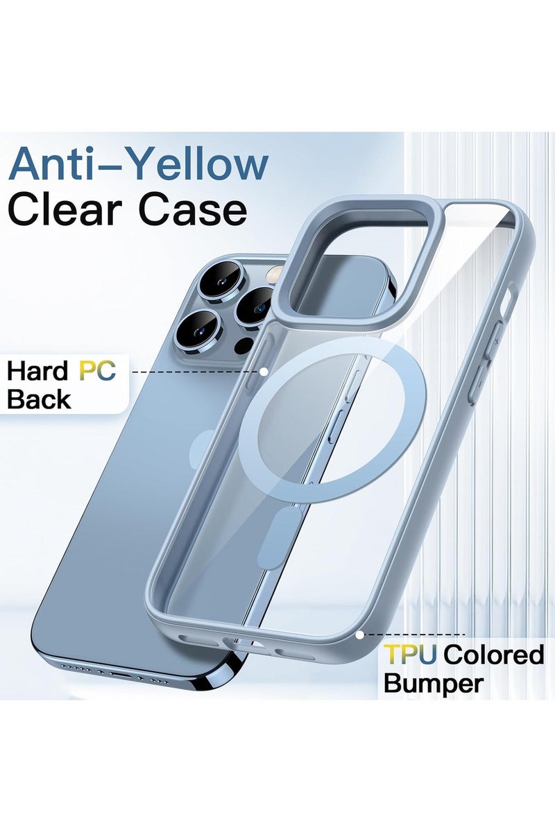 ACLIX Magnetic Case for iPhone 13 Pro Max [Shockproof & Slim] Clear Hard Back Cover with high-Grade Protection | Sky Blue - Image 5