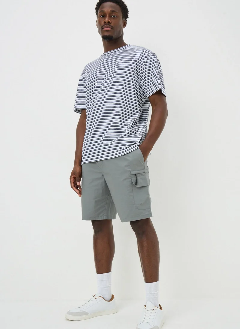 Matalan Light Grey Cargo Shorts