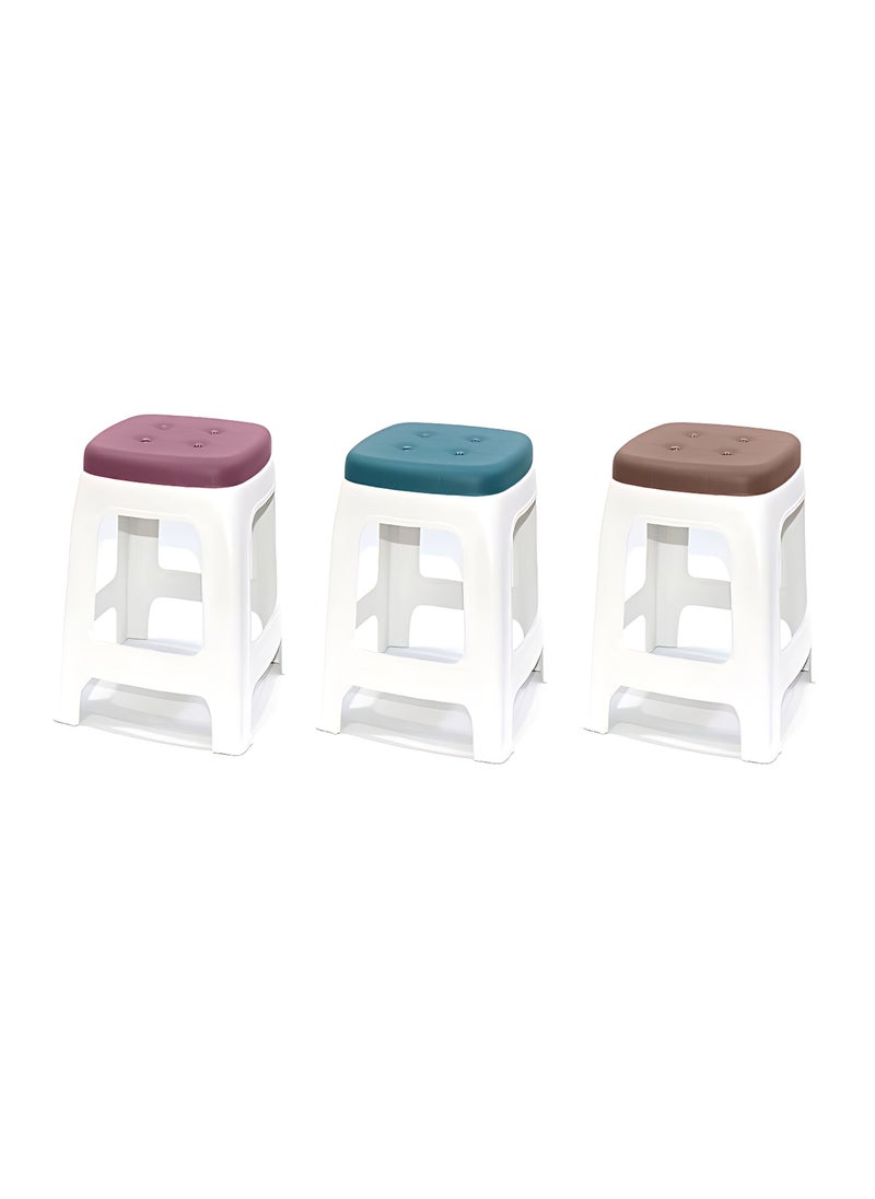 ALSAHAH - 3 Piece Plastic Stool Set - Image 1