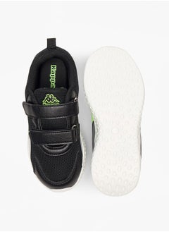 Kappa Boys' Logo Detail Sports Shoes with Hook and Loop Closure  - Image 4