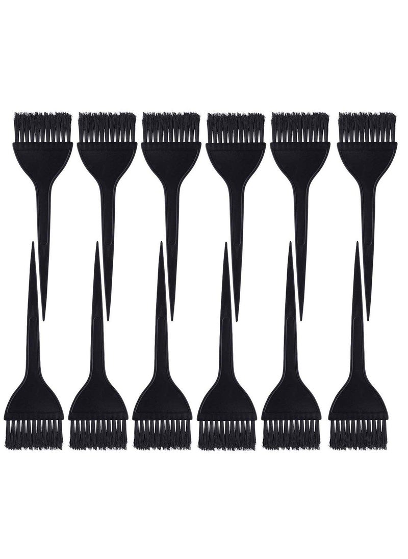 Tbestmax 12 Pack Hair Dye Brushes Color Tint Applicator Hair Coloring Dying Brush Kit for Solon Black 