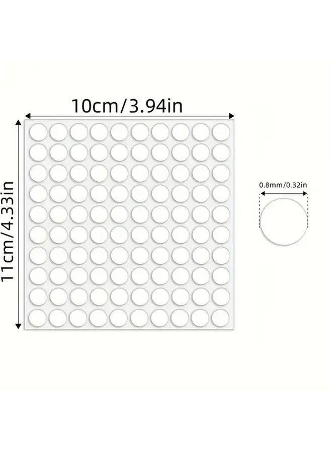 100 قطعة من نقاط الغراء بالونات شفافة مزدوجة الجوانب لديكورات حفلات الزفاف - Image 3