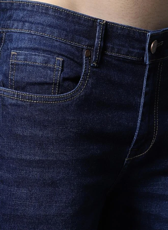 HIGH STAR HIGH STAR Mid Rise Regular Fit Faded Jeans