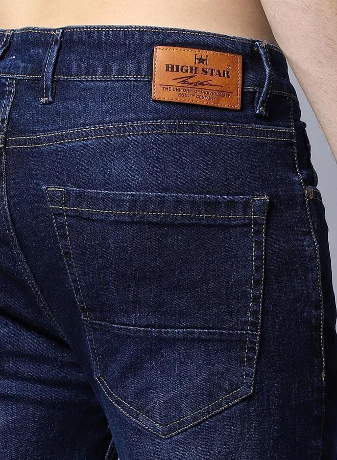 HIGH STAR HIGH STAR Mid Rise Regular Fit Faded Jeans