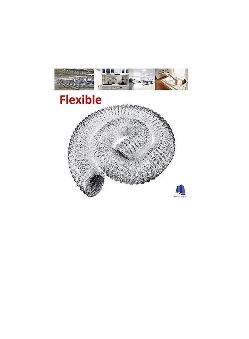 Aluminium Flexible Duct Venting Duct Hose for Air Exhaust Line, Air Condition Line (8 inch) - Image 3