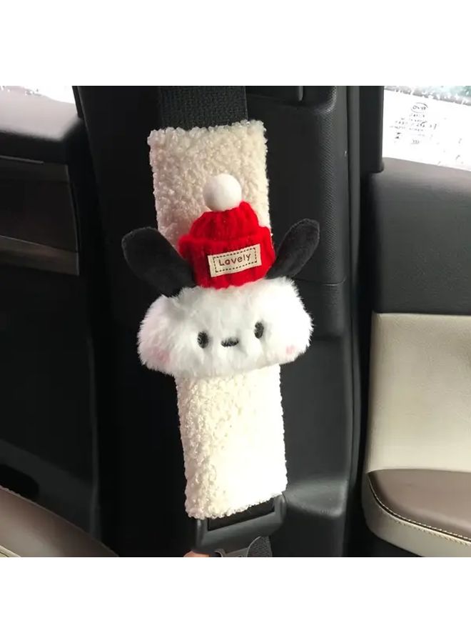 Pug Dog Car Seat Belt Shoulder Pad With Pink Bow Tie Cute Pet Car Accessory - Image 5