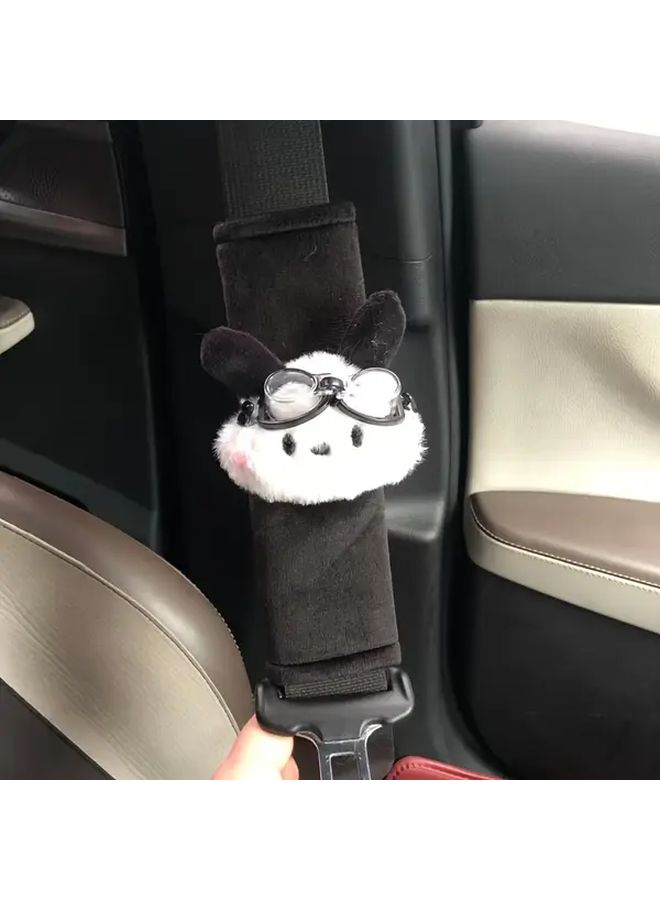 Pug Dog Car Seat Belt Shoulder Pad With Pink Bow Tie Cute Pet Car Accessory - Image 4