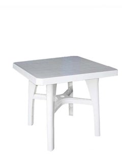 co arma Plastic table for home, garden and cafes, made of high-quality materials, 90*77 cm  - Image 1