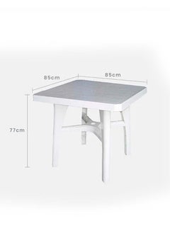 co arma Plastic table for home, garden and cafes, made of high-quality materials, 90*77 cm  - Image 2