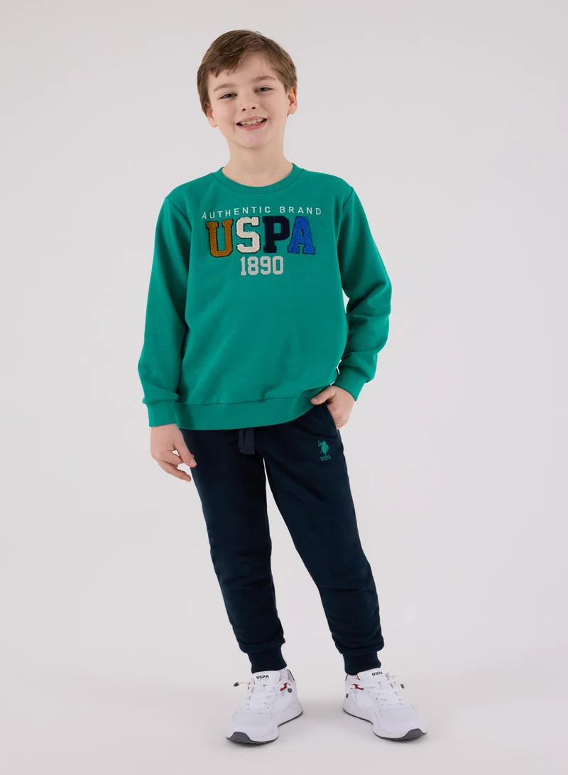 يو اس بولو اسن طقم جمبسوت أولاد يو إس بولو أسن. أخضر غامق