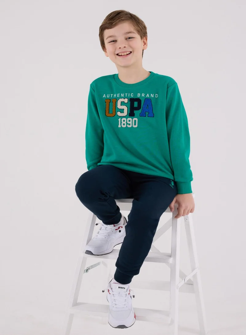 يو اس بولو اسن طقم جمبسوت أولاد يو إس بولو أسن. أخضر غامق