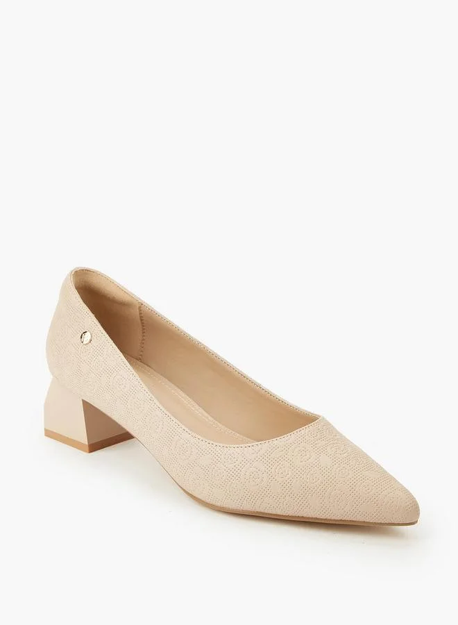 Flora Bella By Shoexpress NUDE Flora Bella Women Block Heel Pumps for Women | Best Price UAE