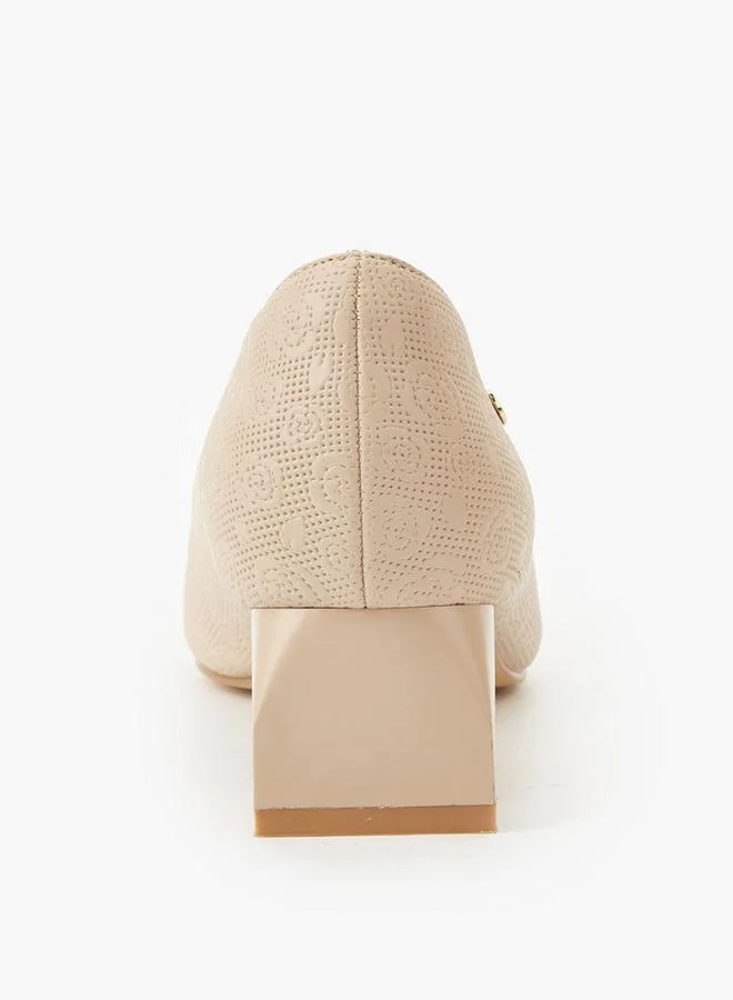 Flora Bella By Shoexpress NUDE Flora Bella Women Block Heel Pumps for Women | Best Price UAE