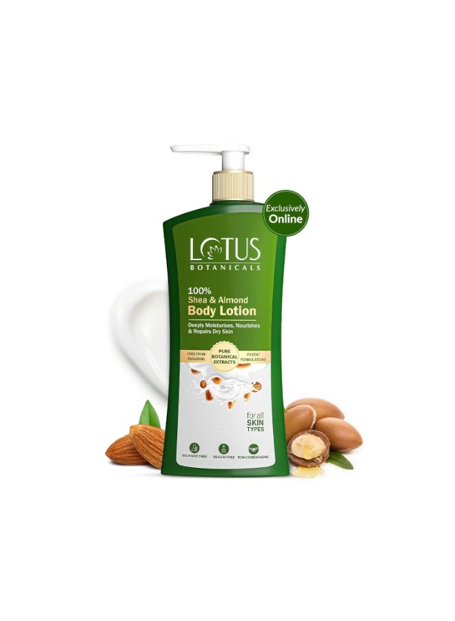 لوتس بوتنيكال لوشن الجسم "لوتس بوتانيكالز" (Lotus Botanicals) بخلاصة زبدة الشيا واللوز بنسبة 100% | 270 مل (عبوة من قطعتين) | ترطيب عميق للبشرة الجافة | بشرة ناعمة ومغذّاة | إصلاح البشرة المتضررة | خالٍ من البارابين | مناسب لجميع أنواع البشرة | للنساء والرجال - Image 2