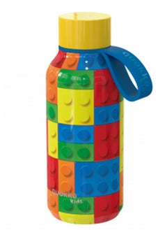 quokka QUOKKA KIDS THERMAL SS BOTTLE SOLID WITH STRAP COLOR BRICKS 330 ML 