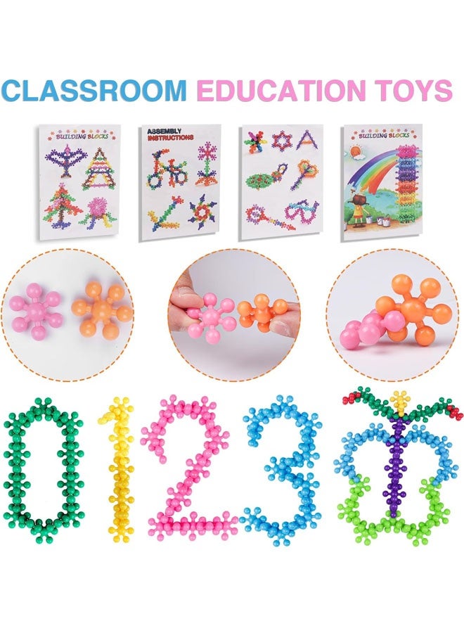260 PCS Educational Building Toys,Building Blocks Kids Interlocking Plastic Connect Block Manipulatives for Preschool Kids Aged 3+, Creativity Kid Toy Classroom Kindergarten Toys - Image 3