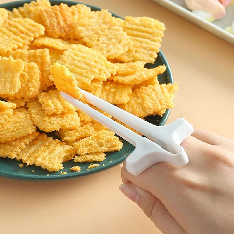 Finger Chopsticks 6 Pcs Eco-Friendly Plastic Reusable - No Dirty Hands Gamer Chopsticks for Gaming Snacking, Home Entertainment And Gatherings - Image 5