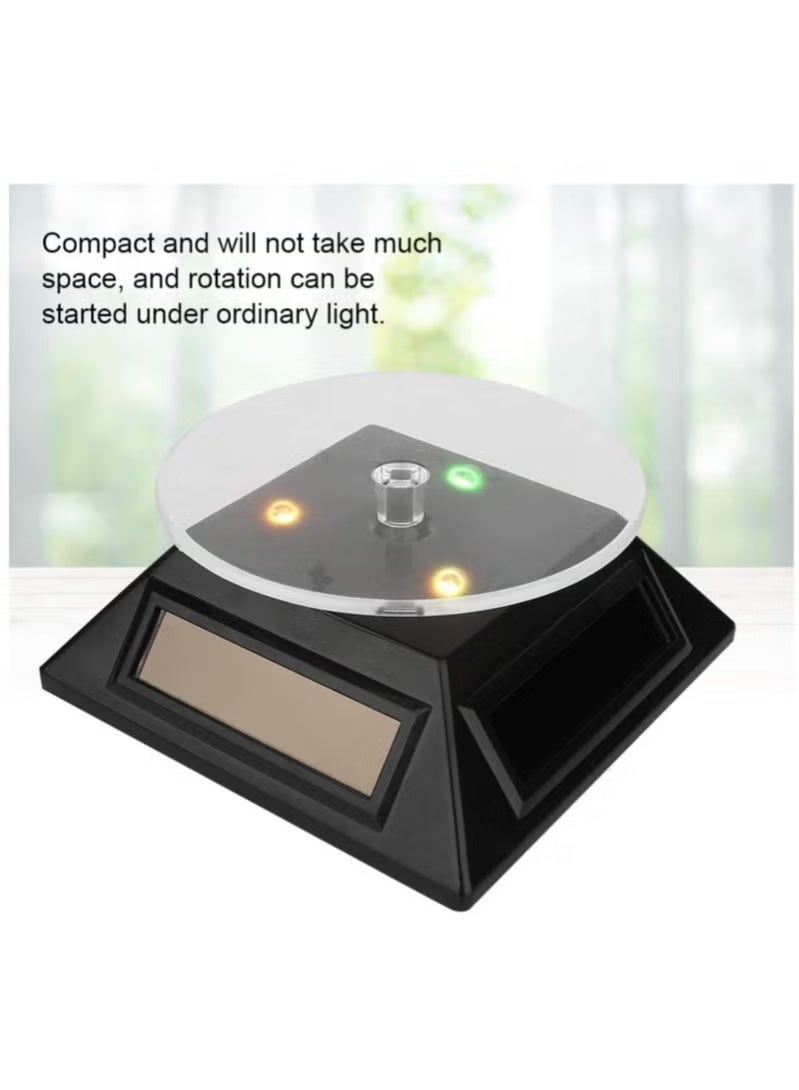 GENNEXT Rotating Solar Powered LED Jewelry Display Stand,for Displaying Jewelry, Phone, Watch, and Makeup Products. - Image 3