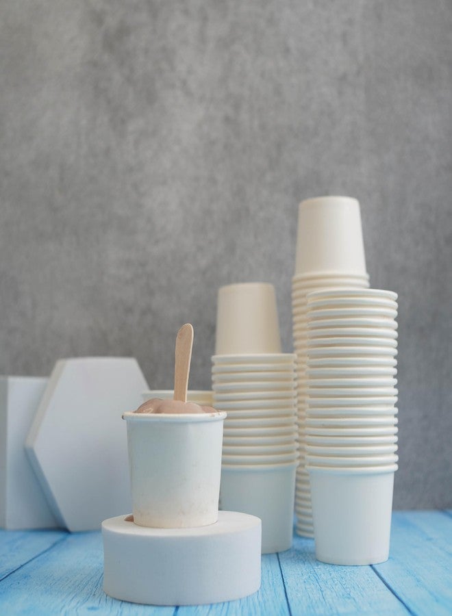 PARICOTT 100ml - 100 Cups | White Plain Paper Cups | Eco-Friendly & Recyclable Disposable Cups for Juice, Water, Cold Drinks, Cocktails | Ideal for Parties, Weddings, Events, Office & Everyday Use - Image 3