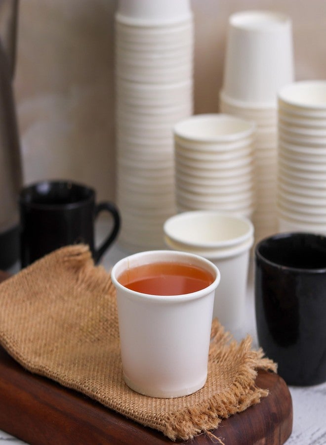 PARICOTT 100ml - 100 Cups | White Plain Paper Cups | Eco-Friendly & Recyclable Disposable Cups for Juice, Water, Cold Drinks, Cocktails | Ideal for Parties, Weddings, Events, Office & Everyday Use - Image 2